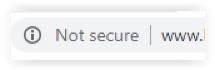 Not secure browser icon