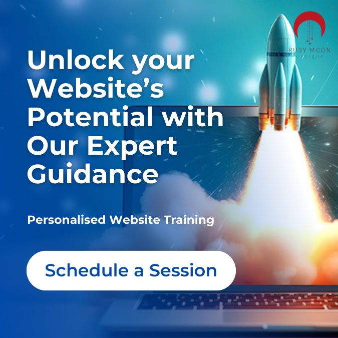 Unlock your Website’s Potential with Our Expert Guidance with Personalized Website Training from Ruby Moon Designs